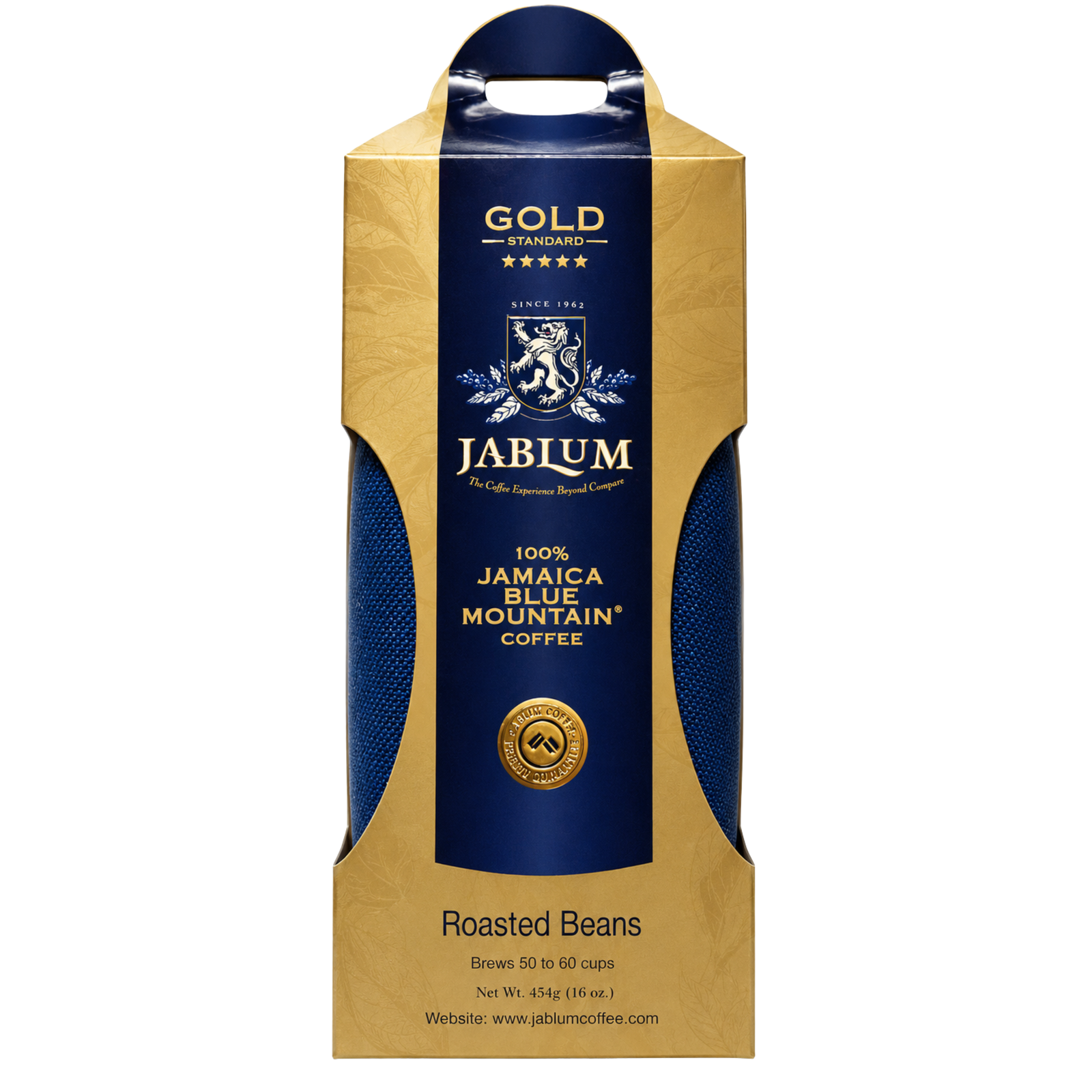 Jablum Gold Standard 100% Jamaica Blue Mountain Whole Beans Coffee 16oz | 🇯🇲 Free Delivery from Jamaica • 7–15 Days Delivery