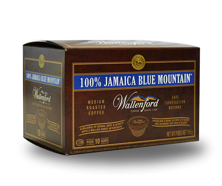 Wallenford 100% Jamaica Blue Mountain Coffee K-Cups – 12ct Packs (FREE SHIPPING FROM JAMAICA)