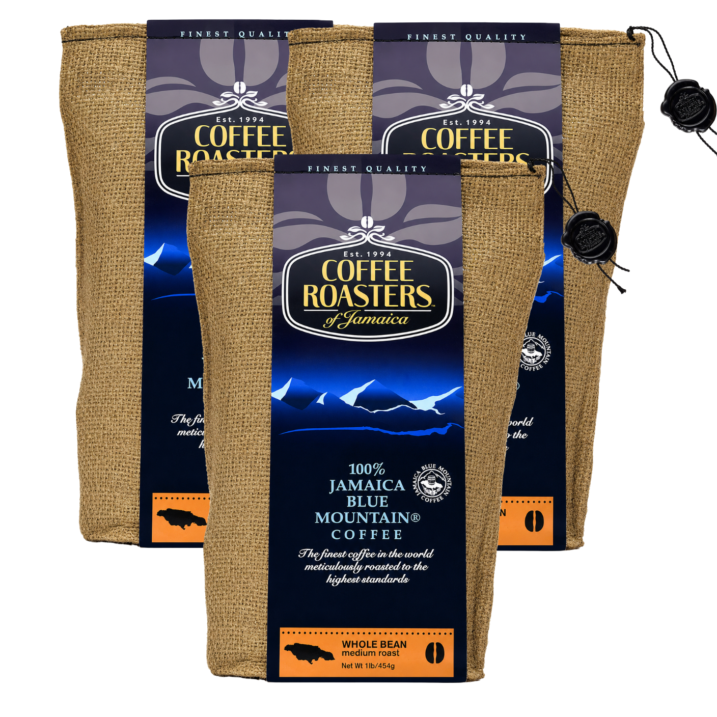 Coffee Roasters of Jamaica Whole Coffee Beans 16oz Pack of 3 | 🇯🇲 Direct from Jamaica • 3–5 Day Delivery
