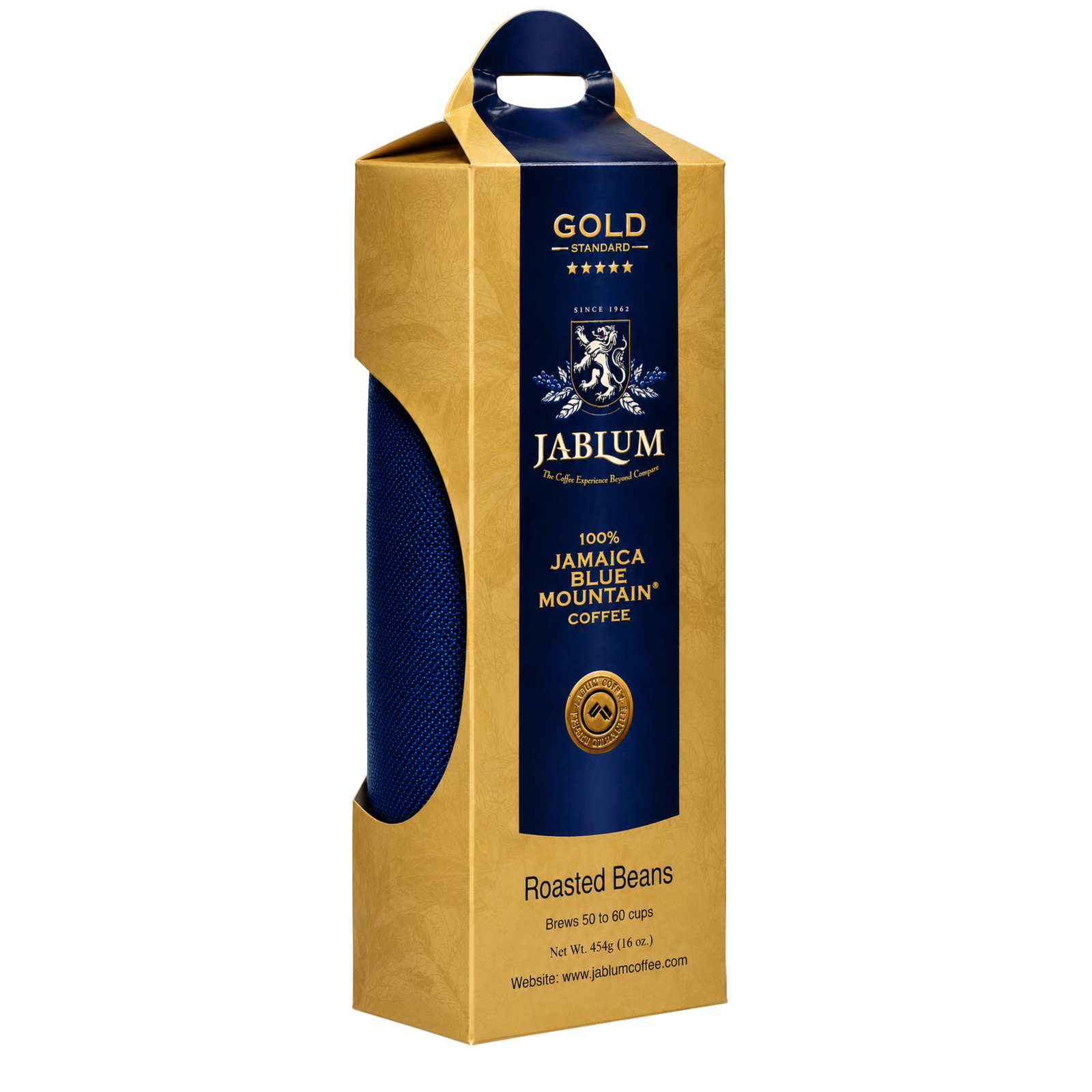 Jablum Gold Standard 100% Jamaica Blue Mountain Whole Beans Coffee 16oz | 🇯🇲 Free Delivery from Jamaica • 7–15 Days Delivery