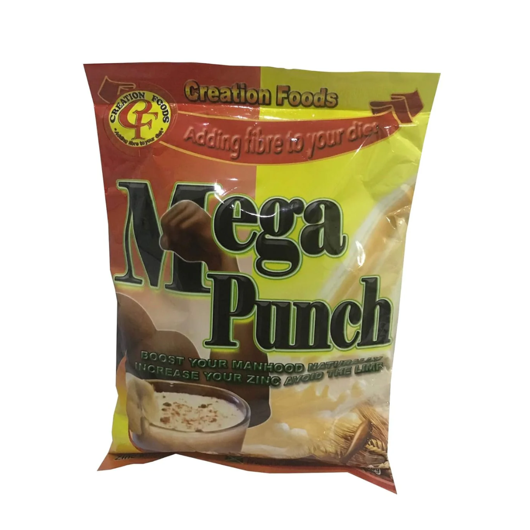 Mega Punch Jamaica's Finest Breakfast and Sports Men's Health Drink by Creation Foods (150 Grams) (3 Pack)