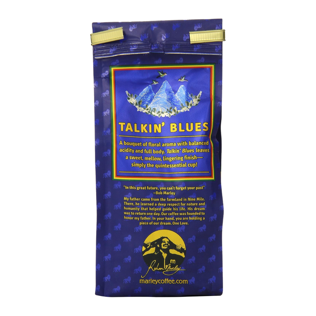 Marley Coffee Talkin' Blues Ground Coffee 8oz Pack of 3 | 🇯🇲 Free Delivery from Jamaica • 3–5 Days Delivery