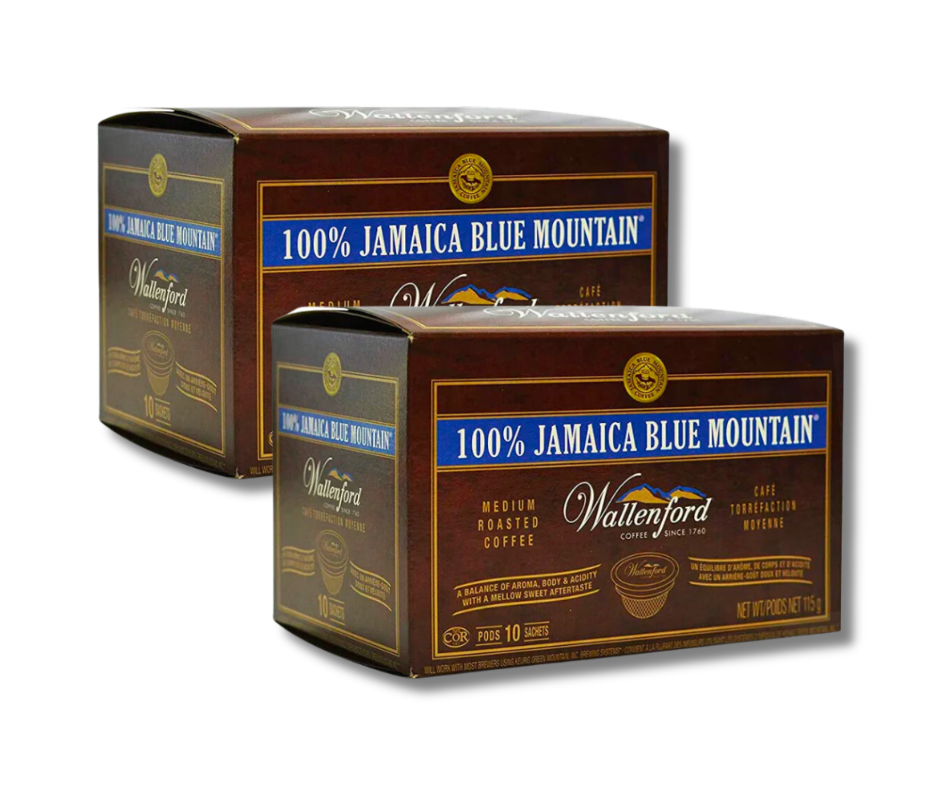 Wallenford 100% Jamaica Blue Mountain Coffee K-Cups – 12ct Packs (FREE SHIPPING FROM JAMAICA)