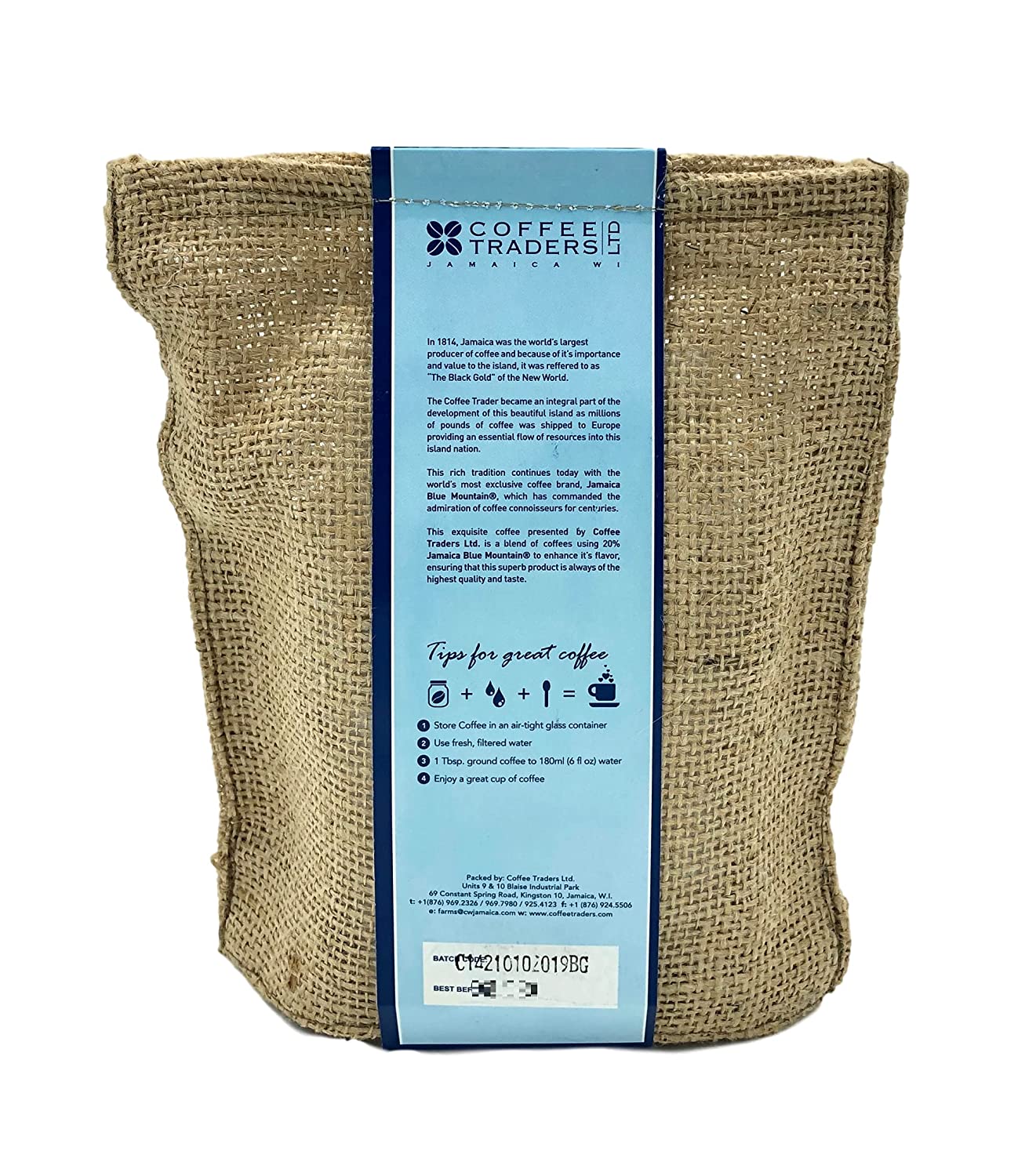 Coffee Traders Blue Mountain Coffee Blend Grounds 8oz
