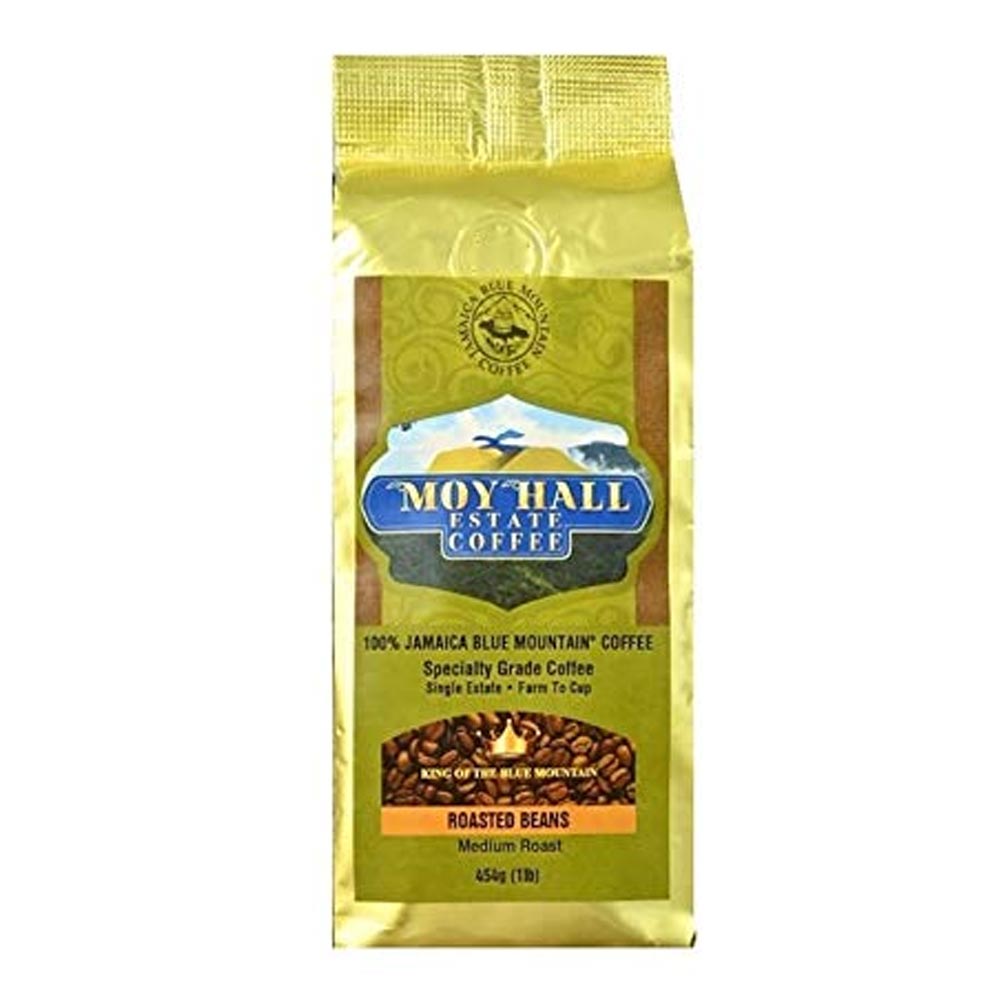 Moy Hall Single Estate Special Reserve Jamaica Blue Mountain Coffee, Whole Bean 16oz