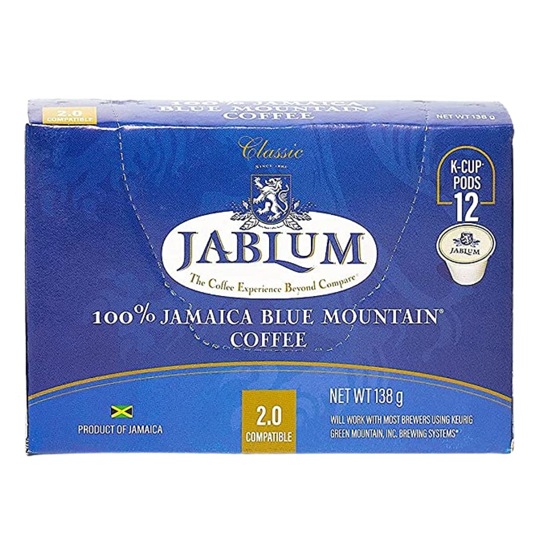 Jablum Jamaica Blue Mountain Kcup Pods, 12 Count (2 Pack) (FREE SHIPPING FROM JAMAICA)