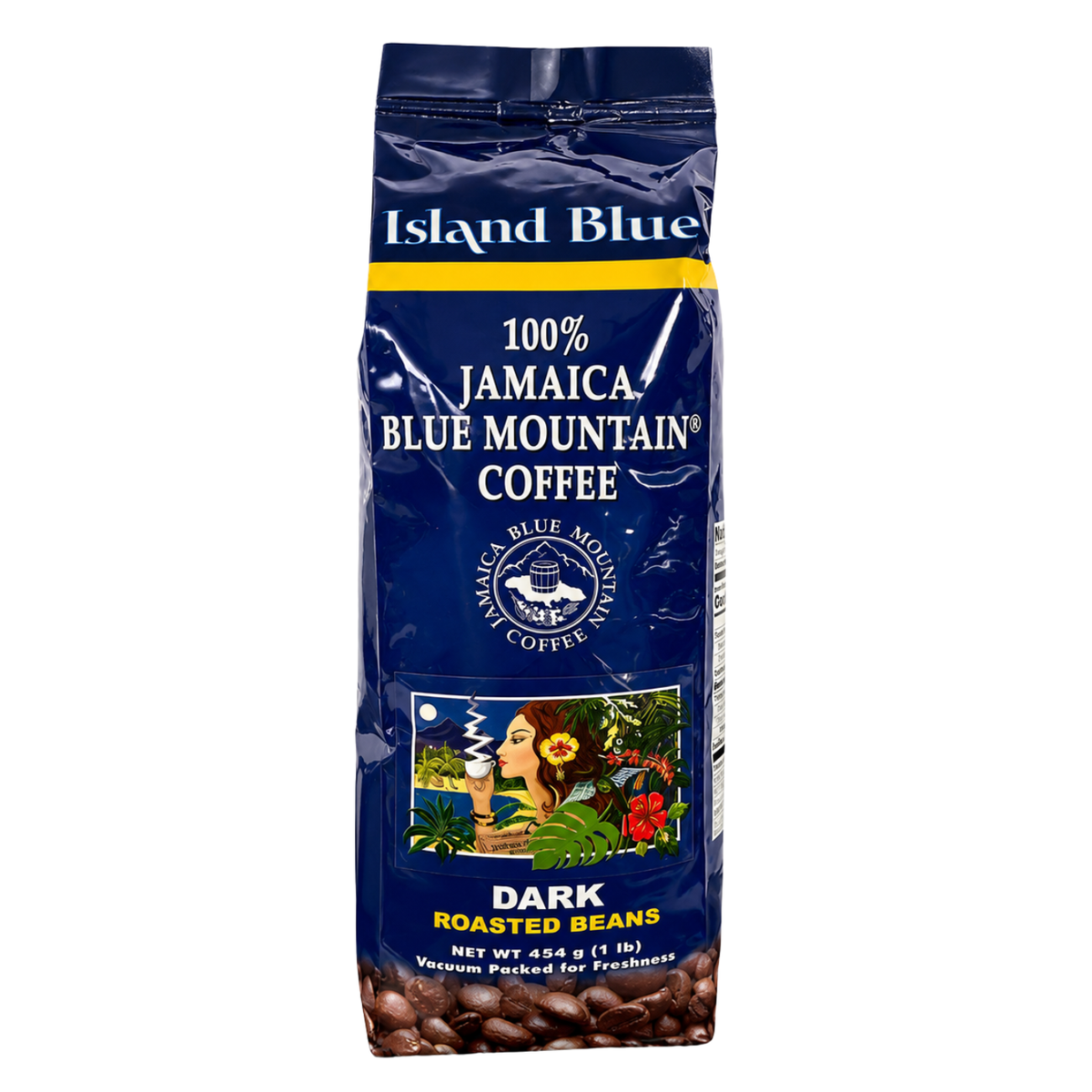 Island Blue 100% Jamaica Blue Mountain Dark Roast Coffee Beans 16oz | 🇯🇲 Free Delivery from Jamaica • 7–15 Days Delivery