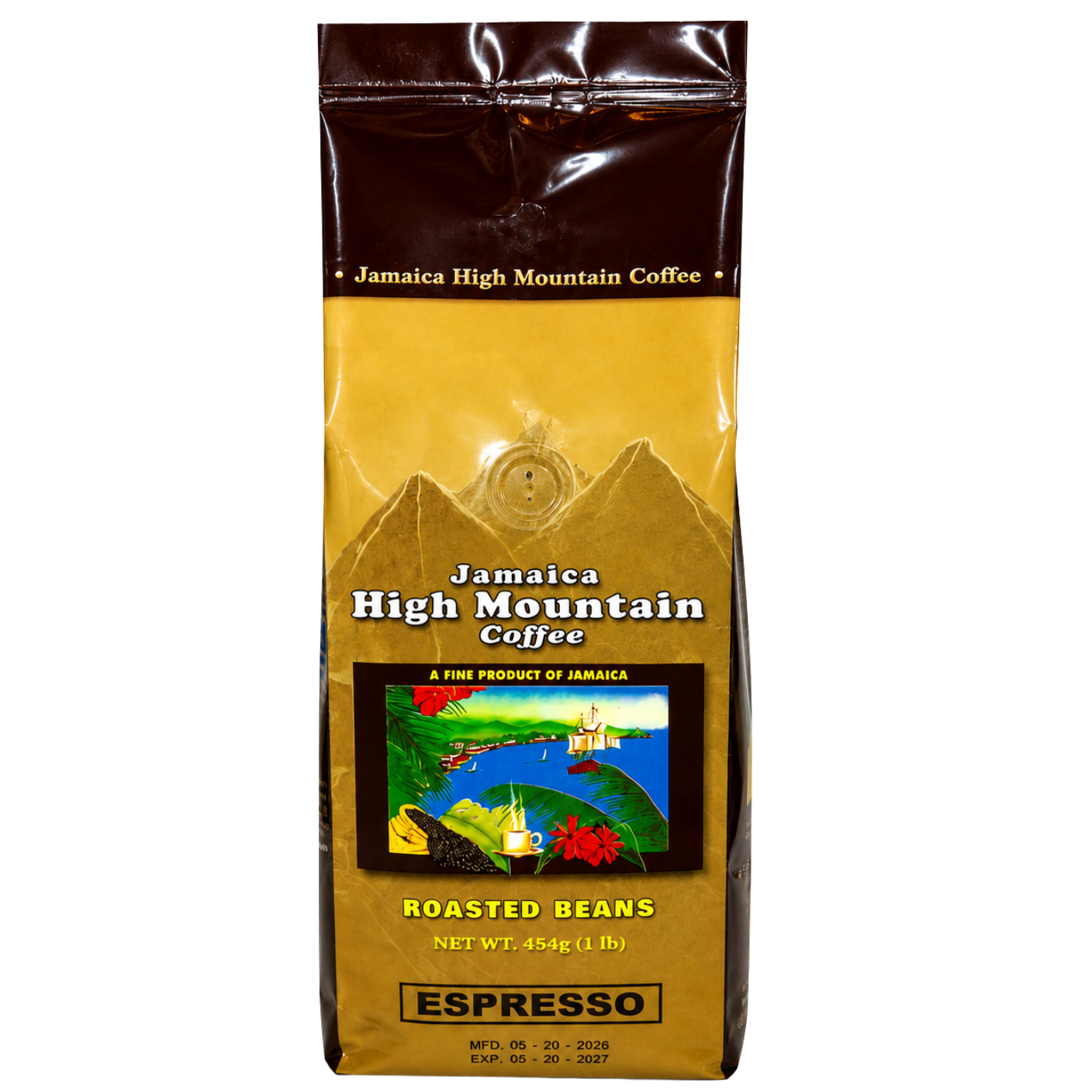 Jamaica High Mountain Coffee Espresso Beans 16oz | 🇯🇲 Free Delivery from Jamaica • 7–15 Days Delivery