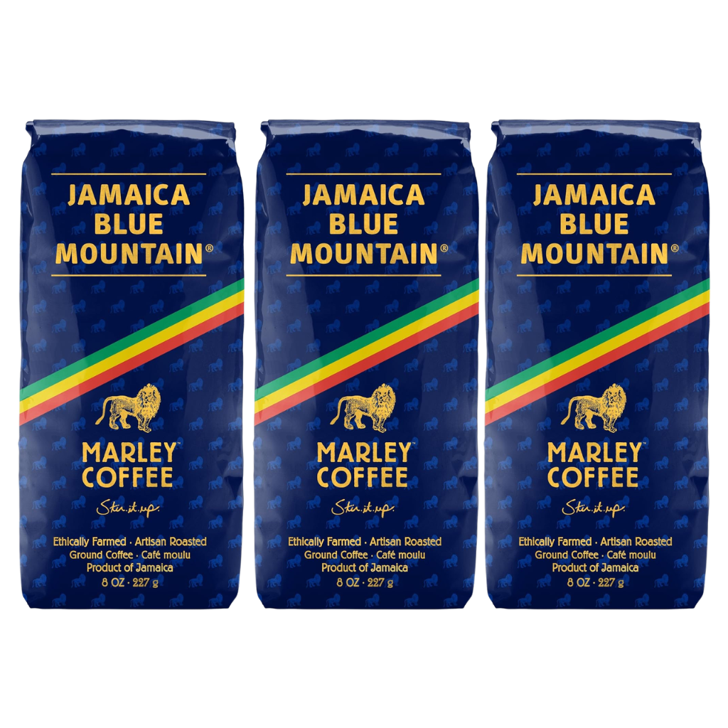 Marley Coffee Talkin' Blues Ground Coffee 8oz Pack of 3 | 🇯🇲 Free Delivery from Jamaica • 3–5 Days Delivery