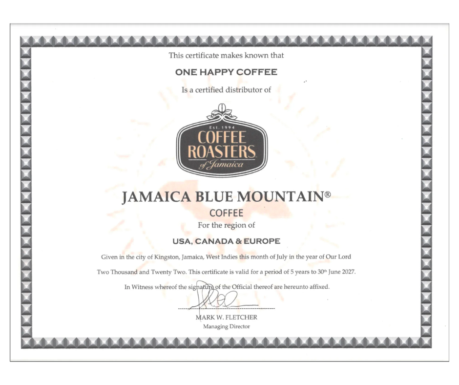Coffee Roasters of Jamaica - 100% Jamaica Blue Mountain Whole Beans 16oz (FREE SHIPPING)