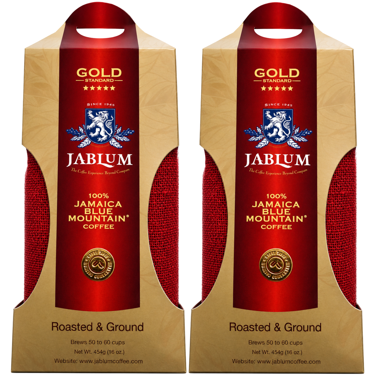 Jablum Gold Jamaica Blue Mountain Ground Coffee 16oz Pack of 2  | 🇯🇲 Free Delivery from Jamaica • 7–15 Days Delivery