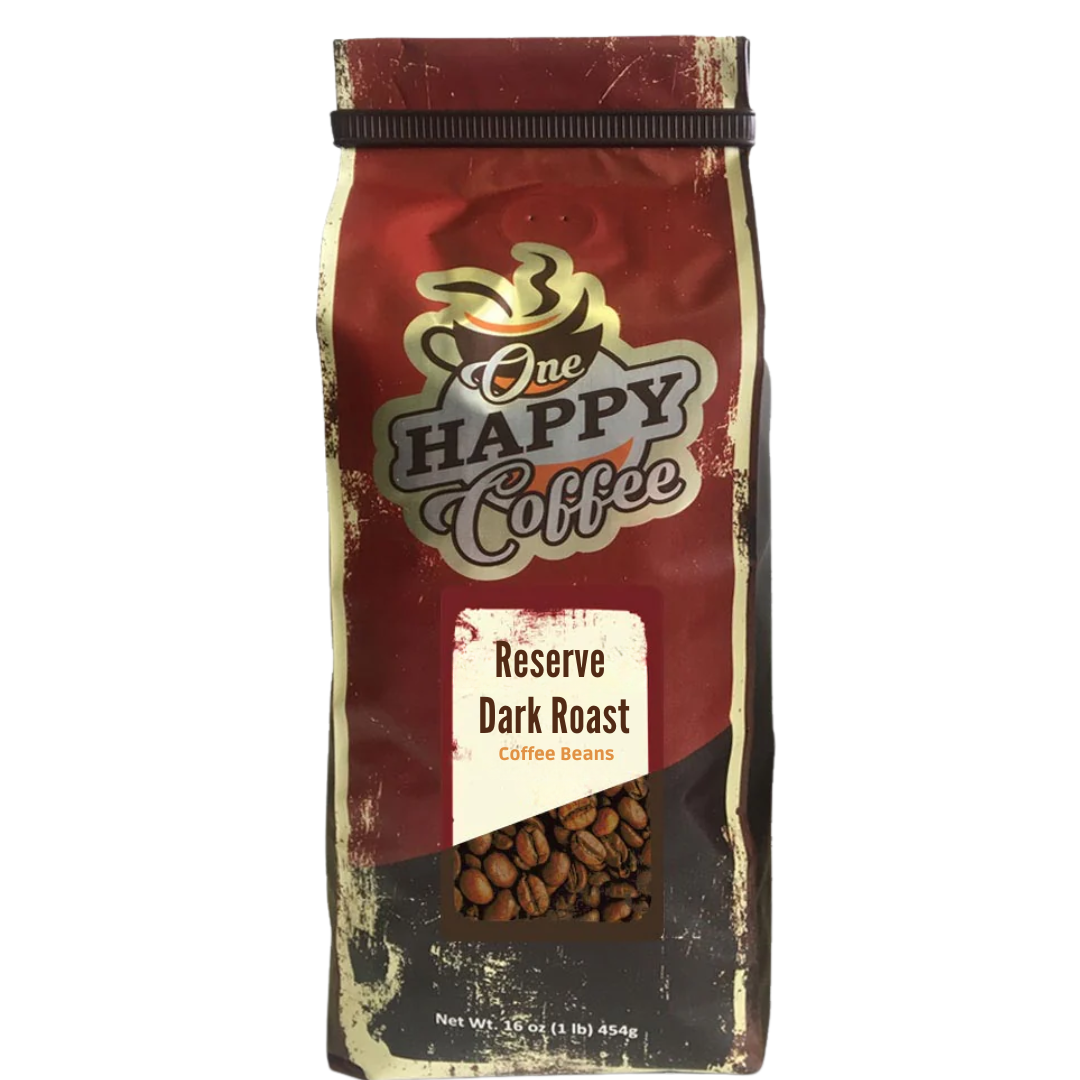 One Happy Coffee Reserve – Dark Roast 16oz Whole Beans