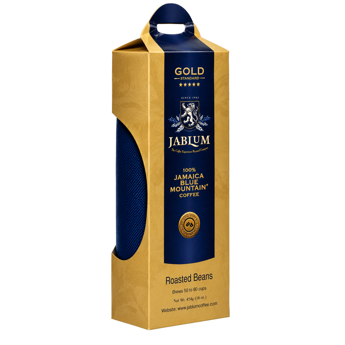Jablum Gold Standard 100% Jamaica Blue Mountain Whole Beans Coffee 16oz | 🇯🇲 Free Delivery from Jamaica • 7–15 Days Delivery