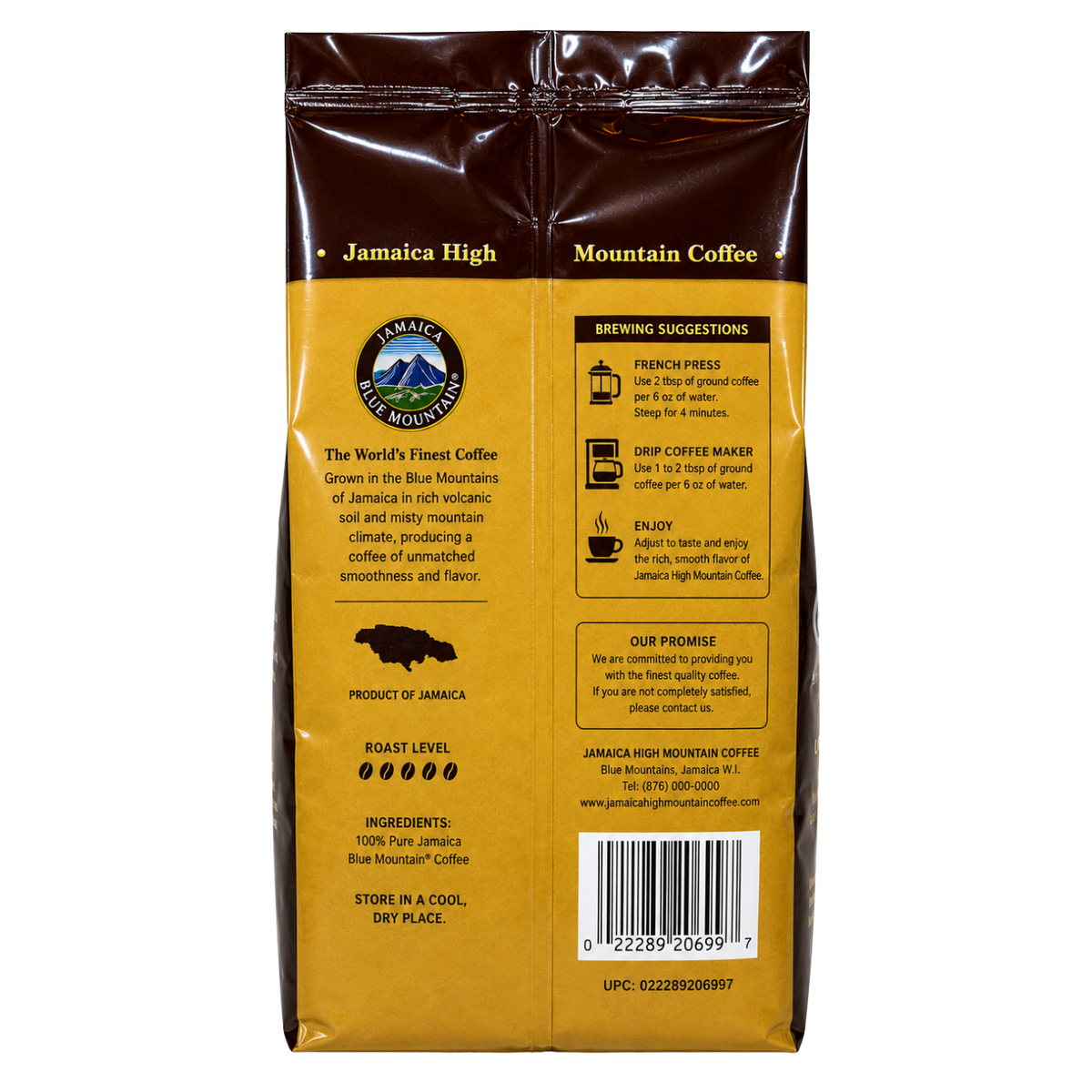 Jamaica High Mountain Coffee Espresso Beans 16oz Pack of 2  | 🇯🇲 Free Delivery from Jamaica • 7–15 Days Delivery