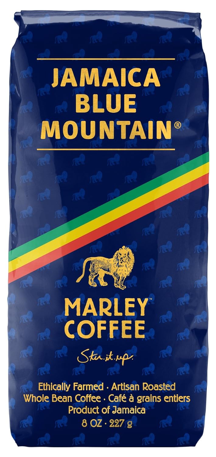 Marley Coffee Talkin&#39; Blues Whole Coffee Beans 8oz (FREE SHIPPING FROM JAMAICA)