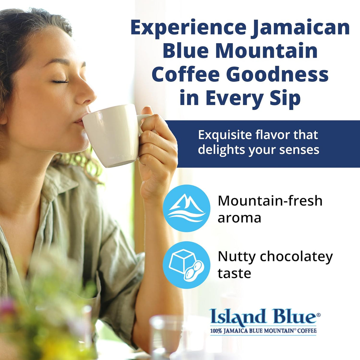 Island Blue 100% Jamaica Blue Mountain Coffee Beans 8oz | 🇯🇲 Free Delivery from Jamaica • 7–15 Days Delivery (Copy)