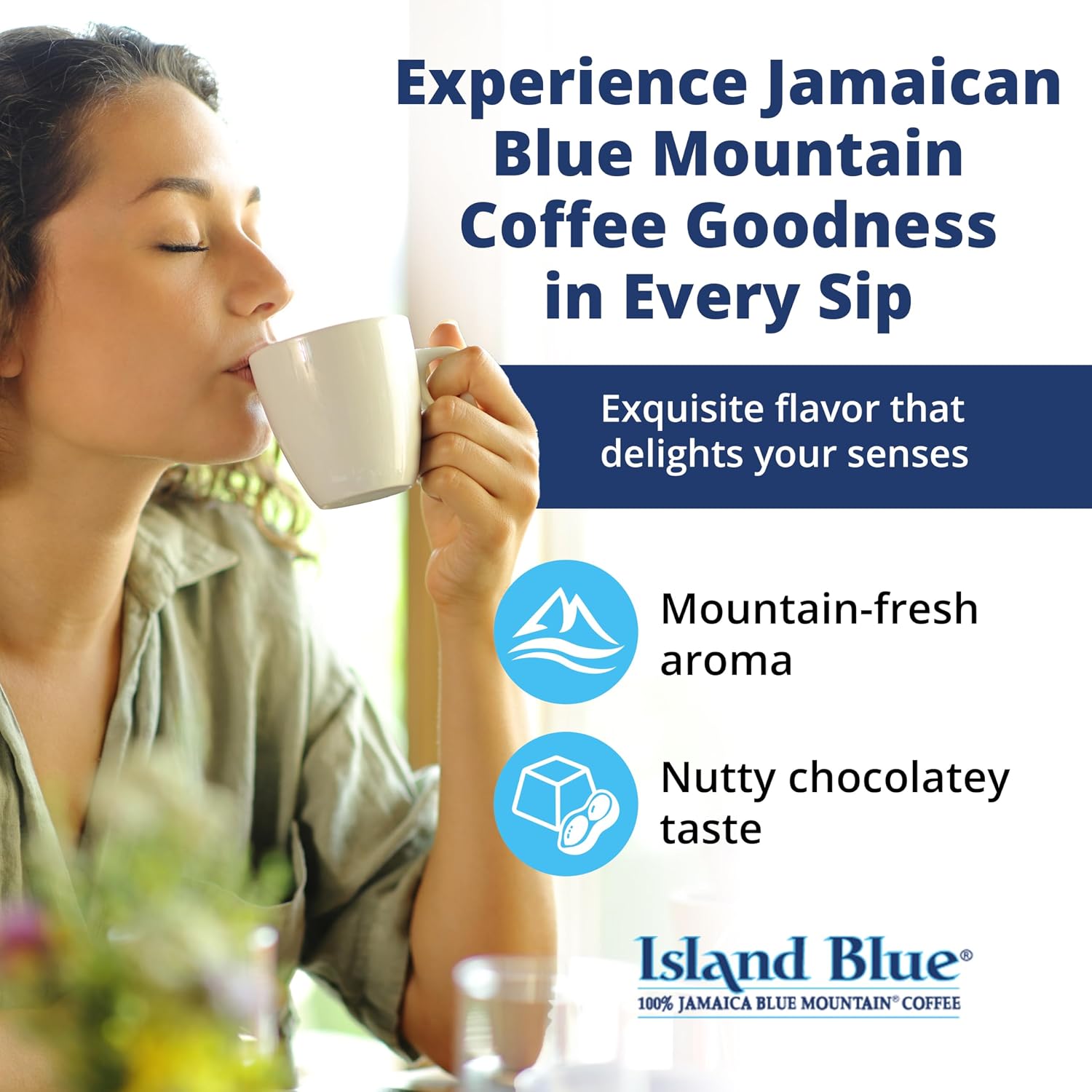 Island Blue 100% Jamaica Blue Mountain Coffee Beans 8oz | 🇯🇲 Free Delivery from Jamaica • 7–15 Days Delivery (Copy)