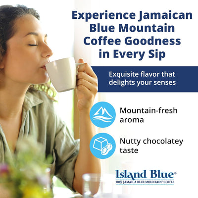 Island Blue 100% Jamaica Blue Mountain Whole Beans Coffee 16oz (3 pack) FREE SHIPPING