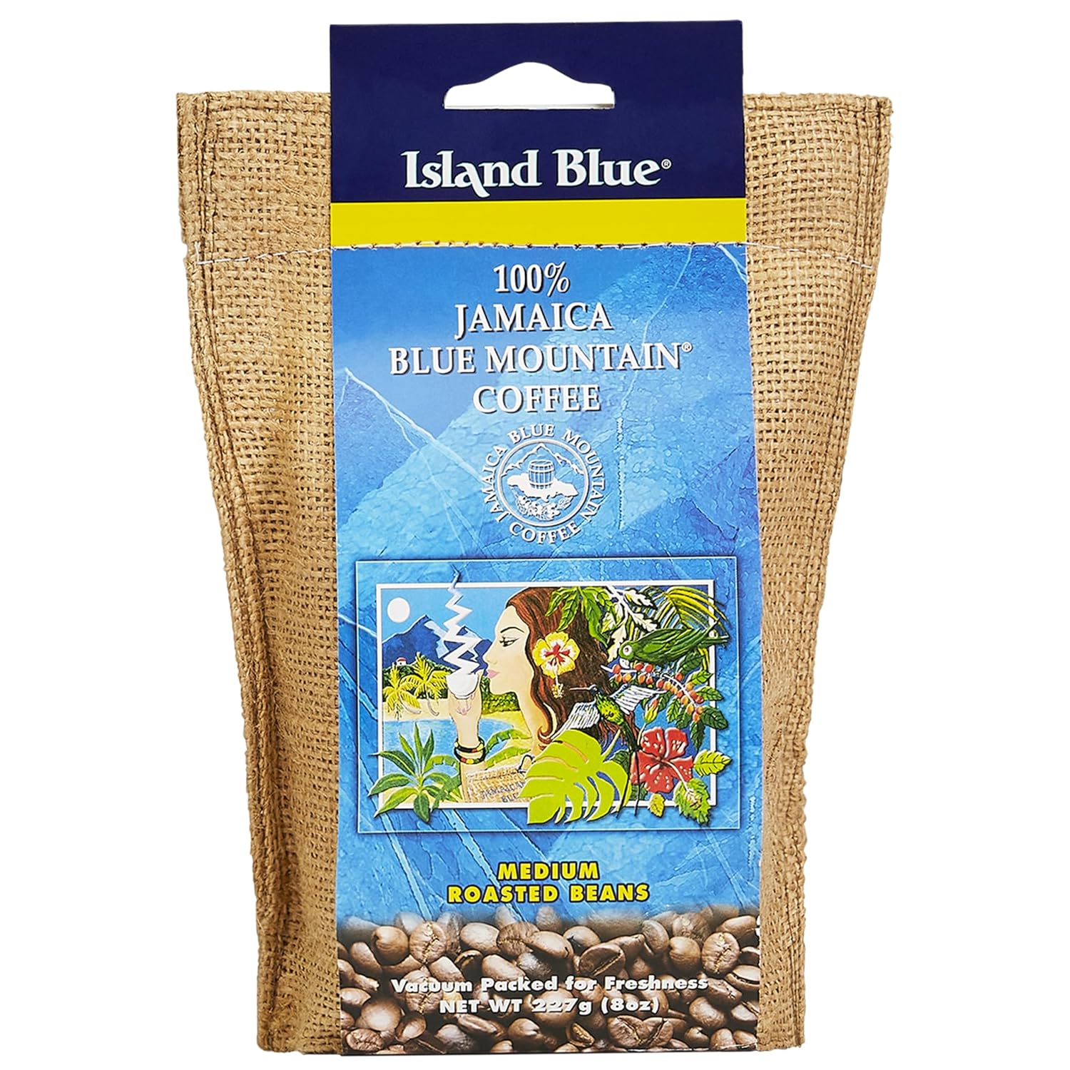Island Blue 100% Jamaica Blue Mountain Coffee Beans 8oz | 🇯🇲 Free Delivery from Jamaica • 7–15 Days Delivery (Copy)