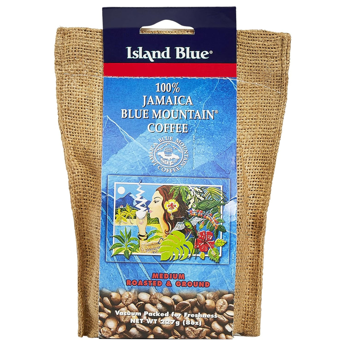 Island Blue 100% Jamaica Blue Mountain Coffee Grounds 8oz | 🇯🇲 Free Delivery from Jamaica • 7–15 Days Delivery