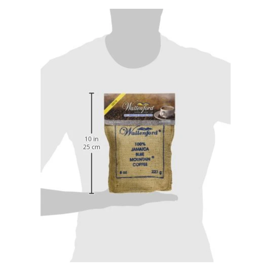 Wallenford 100% Jamaica Blue Mountain Coffee Roasted and Ground Coffee 8oz