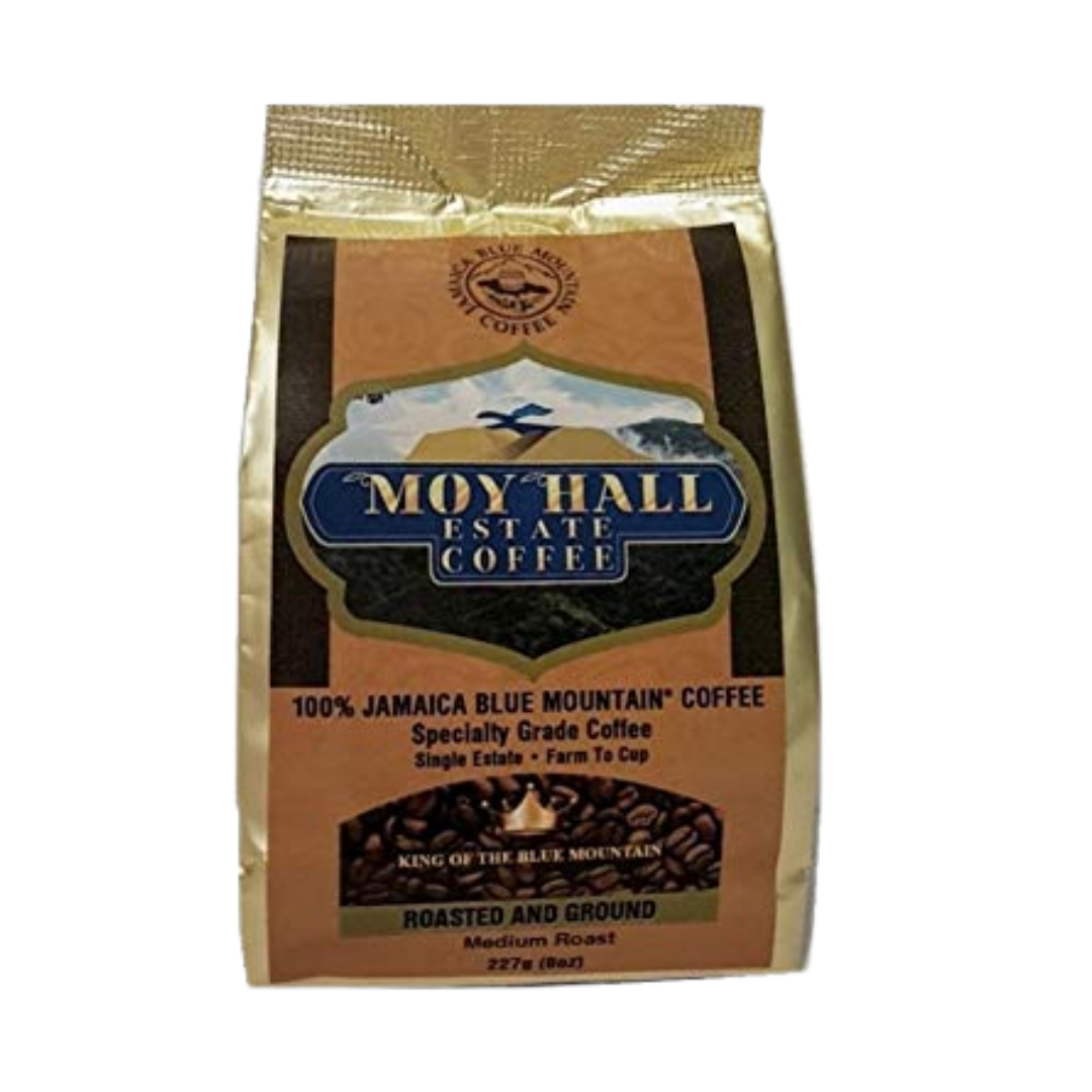 Moyhall Jamaica Blue Mountain Coffee Single Estate Special Reserve Grounds 8oz