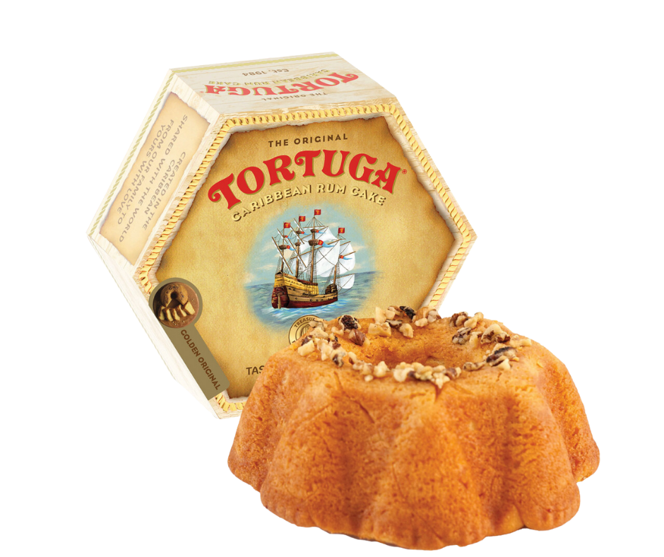 Tortuga Original Caribbean Rum Cake with Walnuts 16oz