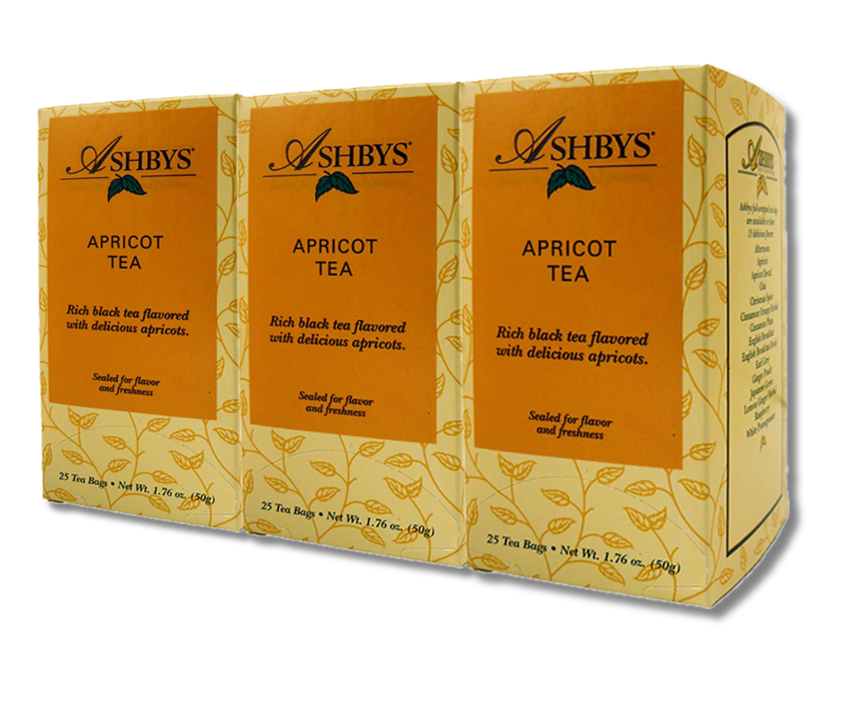 Ashby&#39;s Apricot Tea – 3 boxes of 25 bags