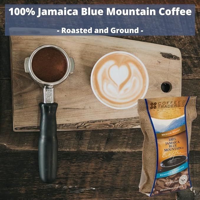 Coffee Traders One-hundred Percent Jamaica Blue Mountain Coffee, Medium Roasted and Ground, 16 Ounce Bag (FREE SHIPPING)