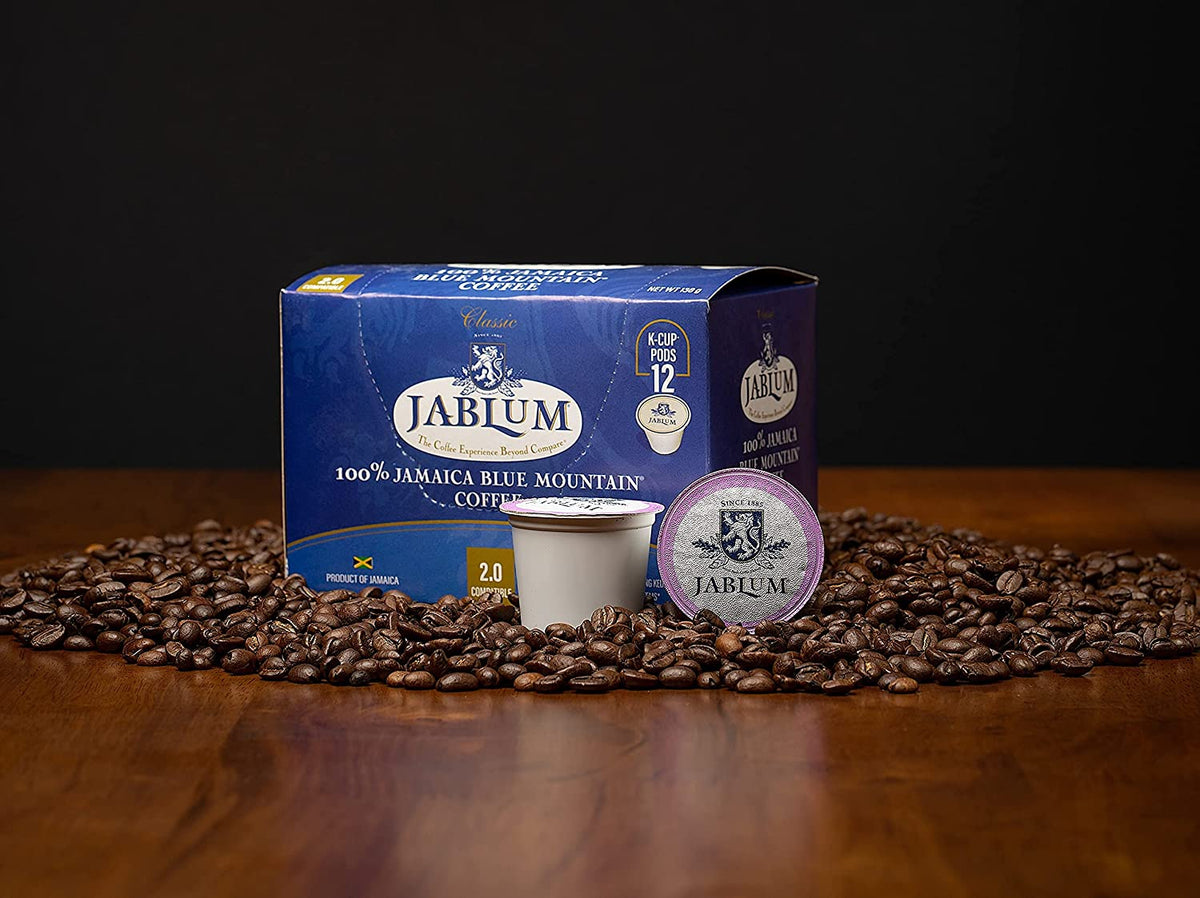 Jablum Jamaica Blue Mountain Kcup Pods, 12 Count EXP JULY 2026