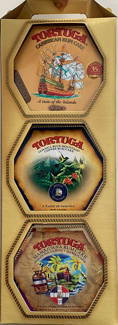 Tortuga Caribbean Rum Cakes 4oz Assortment (Gift Pack)