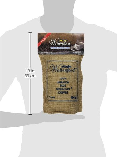 Wallenford Roasted Whole Bean 100% Jamaica Blue Mountain Coffee 16oz (FREE SHIPPING FROM JAMAICA)