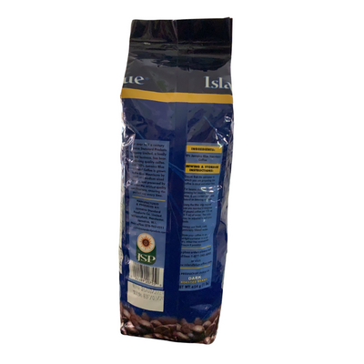Island Blue 100% Jamaica Blue Mountain Dark Roasted Beans Coffee - 16 Ounces