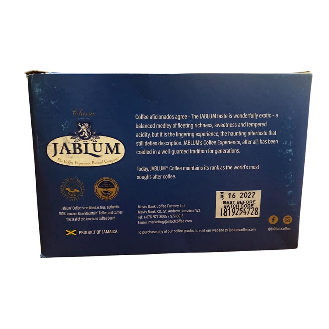 Jablum Jamaica Blue Mountain Kcup Pods, 12 Count (2 Pack) (FREE SHIPPING FROM JAMAICA)