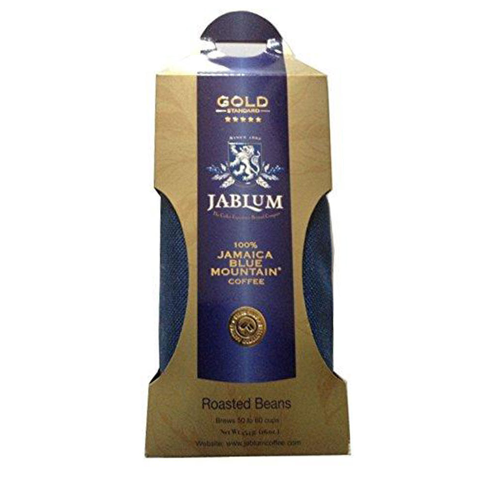 Jablum Gold Standard 100% Jamaica Blue Mountain Whole Beans Coffee 16oz