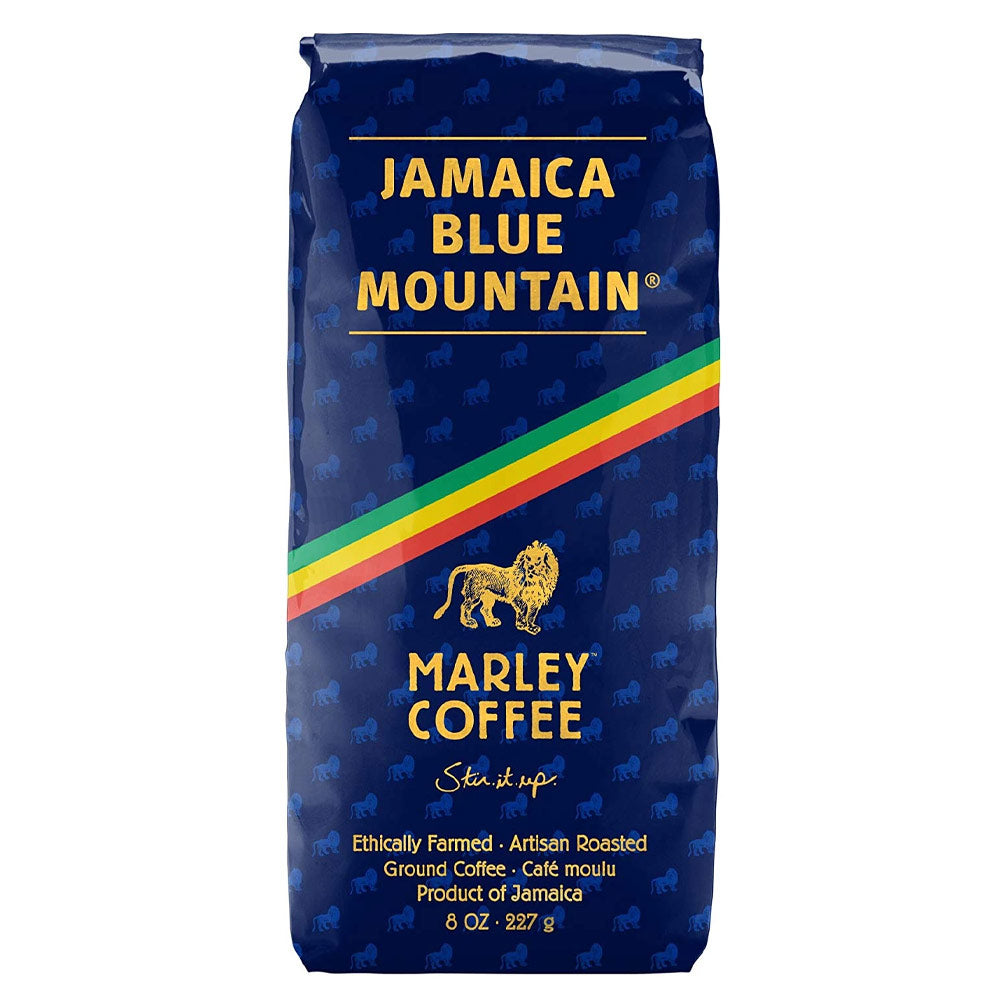 Marley Coffee Talkin' Blues, Jamaica Blue Mountain Naturally Grown Whole Bean Coffee, 8oz. FREE Shipping