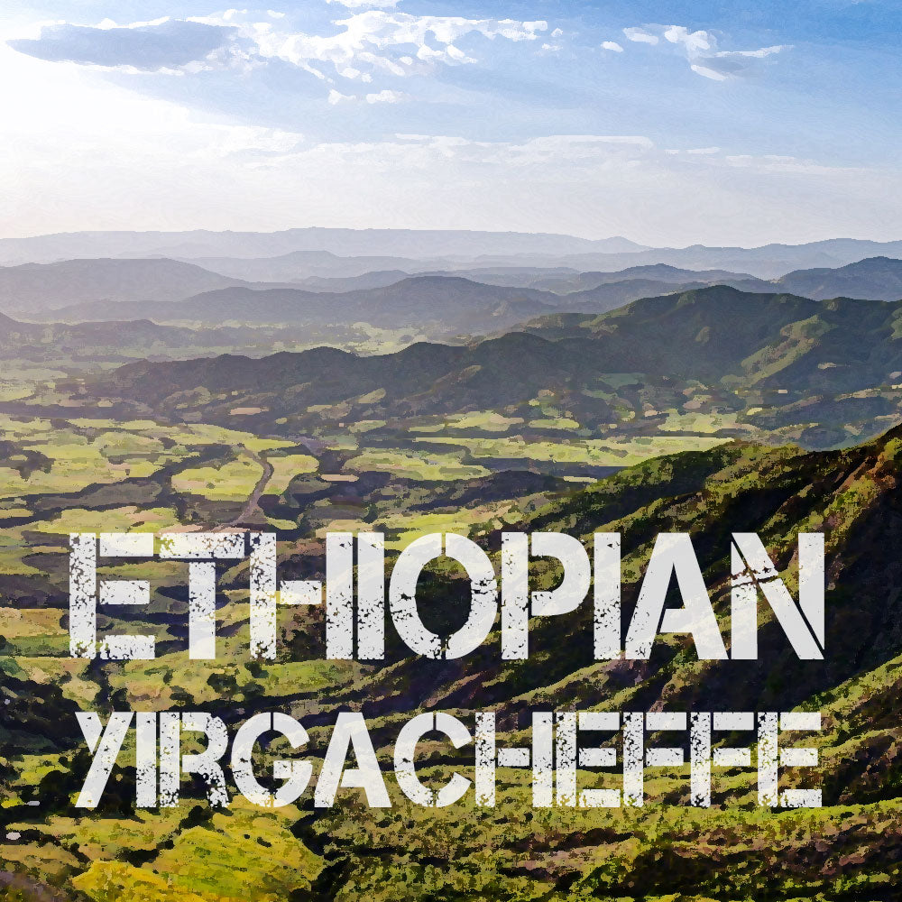 One Happy Coffee – Ethiopian Yirgacheffe 16oz Beans WHOLESALE - 12 Pack