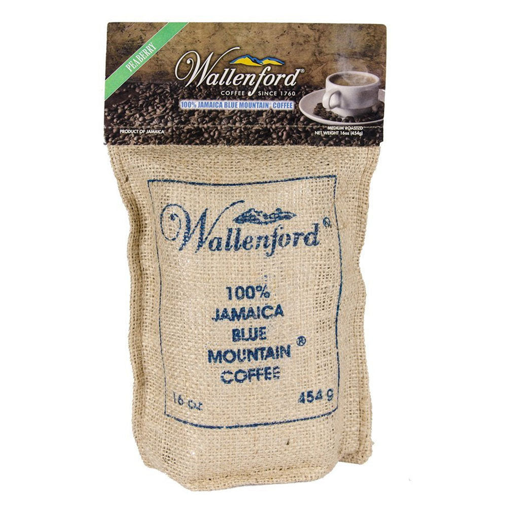 Wallenford Peaberry Roasted Coffee Beans 16oz (FREE SHIPPING FROM JAMAICA)