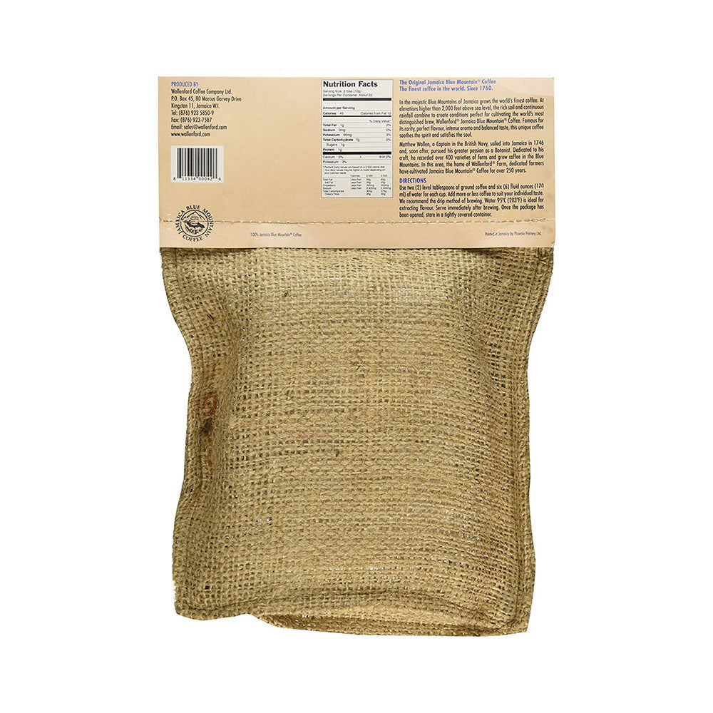 Wallenford 100% Jamaica Blue Mountain Coffee Roasted and Ground Coffee 8oz