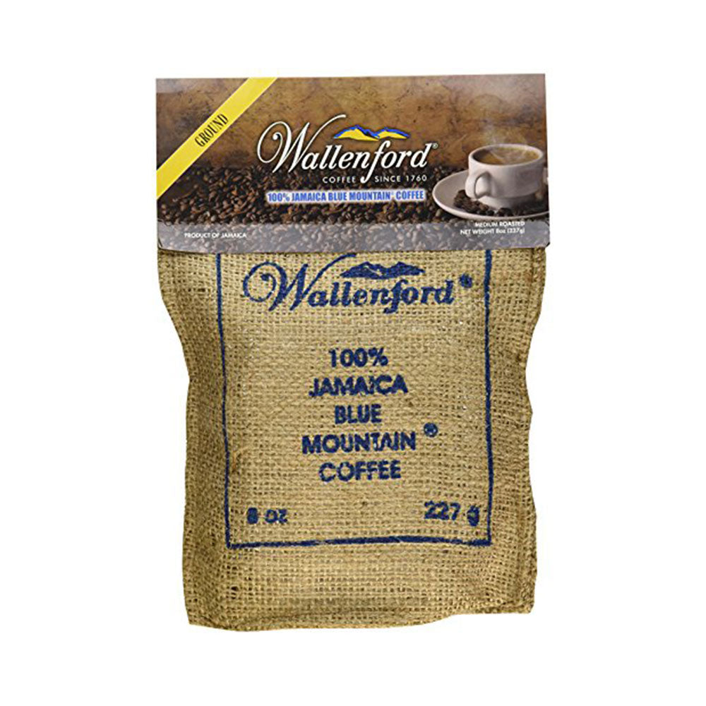 Wallenford 100% Jamaica Blue Mountain Coffee Roasted and Ground Coffee 8oz